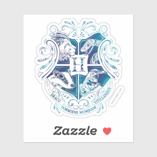 Wappen Harry Potter | Aguamenti HOGWARTS™ Aufkleber (Blatt)