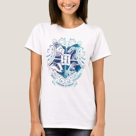 Wappen Harry Potter | Aguamenti HOGWARTS™ T-Shirt (Vorderseite)