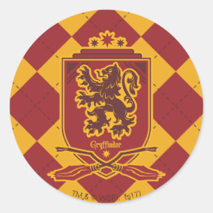 Wappen Harry Potter   Gryffindor QUIDDITCH™ Runder Aufkleber