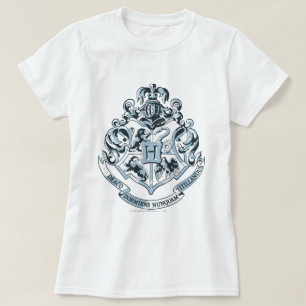 Wappen Harry Potter   Hogwarts - Blau T-Shirt