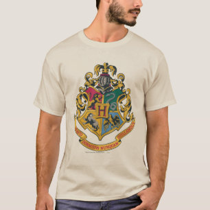 Wappen Harry Potter   Hogwarts - farbenreich T-Shirt