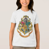 Wappen Harry Potter | Hogwarts - farbenreich Tri-Blend Shirt (Vorderseite)