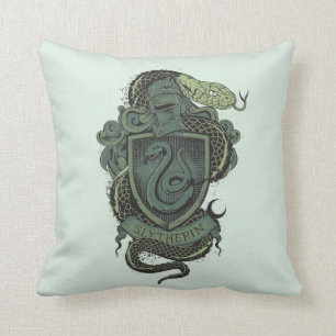 Wappen Harry Potter Slytherin Kissen