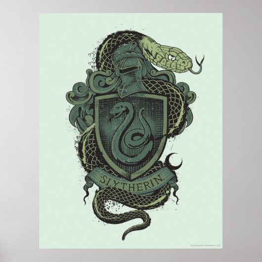 Wappen Harry Potter | Slytherin Poster (Vorne)
