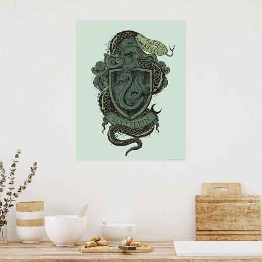 Wappen Harry Potter | Slytherin Poster (Küche)