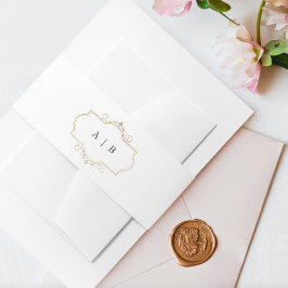 Wappen-Hochzeit Einladungsbanderole