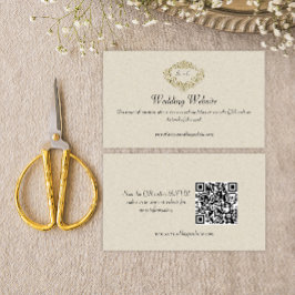 Wappen-Hochzeitswebsite Begleitkarte