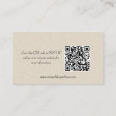 Wappen-Hochzeitswebsite Begleitkarte (Rückseite)