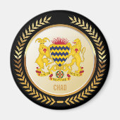Wappen im Tschad Magnet (Vorne)