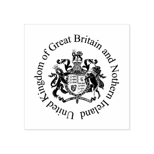 Wappen im Vereinigten Königreich Gummistempel (Prägung)