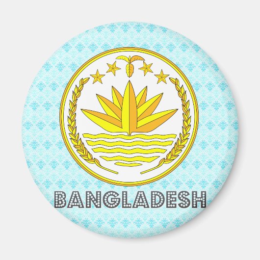 Wappen in Bangladesch Magnet (Vorne)