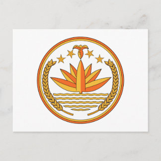 Wappen in Bangladesch Postkarte