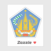 Wappen in der Provinz Bali, Indonesien Aufkleber (Blatt)