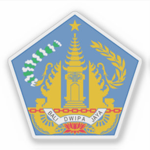 Wappen in der Provinz Bali, Indonesien Aufkleber