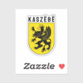 Wappen in Kaschubien Aufkleber (Blatt)