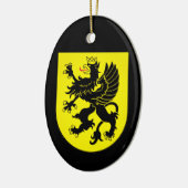 Wappen in Kaschubien Keramik Ornament (Links)