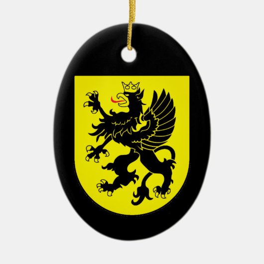 Wappen in Kaschubien Keramik Ornament (Vorne)