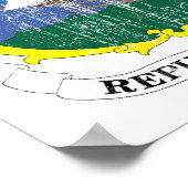 Wappen in Liberia Poster (Ecke)