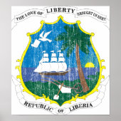 Wappen in Liberia Poster (Vorne)