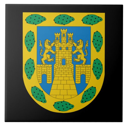Wappen in Mexiko Stadt Fliese (Vorderseite)