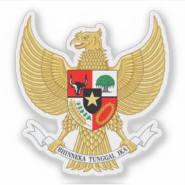 Wappen Indonesiens (Garuda Pancasila) Aufkleber