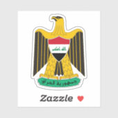 Wappen Iraks Aufkleber (Blatt)