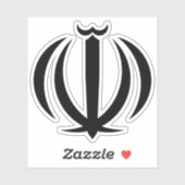 Wappen Irans Aufkleber (Blatt)