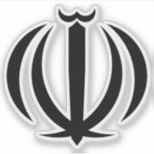 Wappen Irans Aufkleber (Vorderseite)