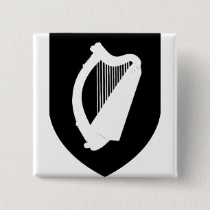 Wappen Irlands Button