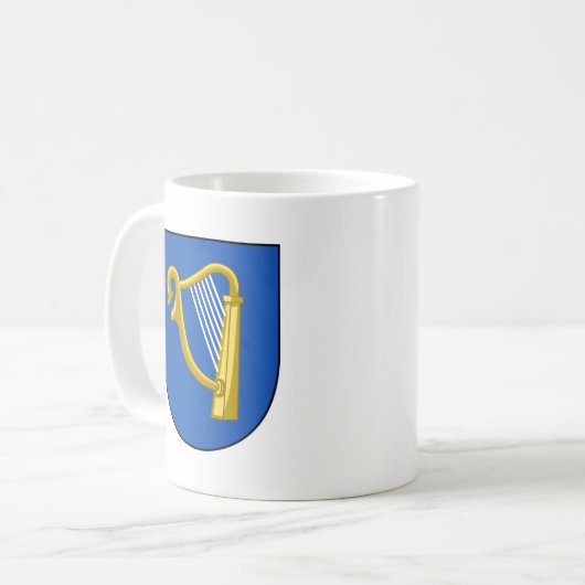 Wappen Irlands Kaffeetasse (Vorderseite Links)