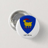 Wappen Istriens - Adriatisches Erbe Button (Vorne & Hinten)