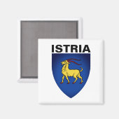 Wappen Istriens Magnet (Vorderseite/Rückseite)
