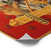 Wappen Italiens, Design für einen Wandteppich Poster (Ecke)