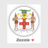 Wappen Jamaikas (1957 - 1962) Aufkleber (Blatt)