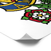 Wappen Kanada Offizielles Heraldry-Symbol-Logo Poster (Ecke)