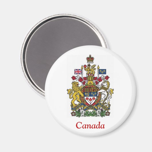 Wappen Kanadas Magnet (Vorderseite/Rückseite)