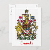Wappen Kanadas Postkarte (Vorne/Hinten)