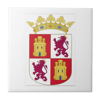 Wappen Kastiliens y Leon (Spanien) Fliese