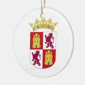Wappen Kastiliens y Leon (Spanien) Keramik Ornament (Links)