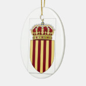 Wappen Kataloniens (Spanien) Keramik Ornament (Links)