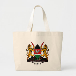 Wappen Kenias Jumbo Stoffbeutel