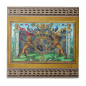 Wappen-Keramik Fliese (Vorderseite)