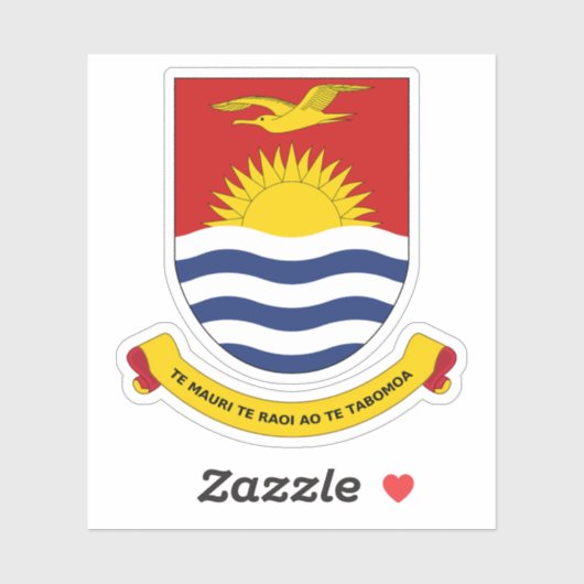 Wappen Kiribatis Aufkleber (Blatt)