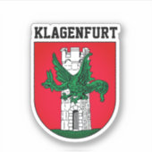 Wappen Klagenfurts - ÖSTERREICH Aufkleber (Vorderseite)