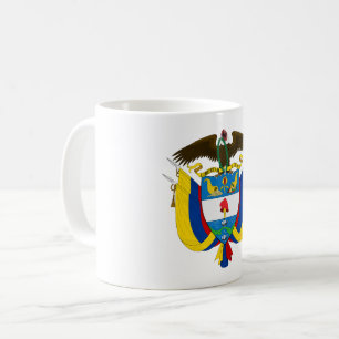 Wappen Kolumbien Landeswappen Symbol Emblem Flagge Kaffeetasse
