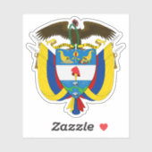 Wappen Kolumbiens Aufkleber (Blatt)