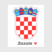 Wappen Kroatiens Aufkleber (Blatt)