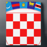 Wappen Kroatiens, Kroatische Embleme, Hrvatska Fotoplatte<br><div class="desc">Wappen der Republik Kroatien (Grb Republike Hrvatske) - Kroatische Emblem Kroatia,  Flaggen,  Kroaten,  Kroaten,  Kroaten,  Zagreb,  hrvatska, Souvenir, Souvenirs</div>