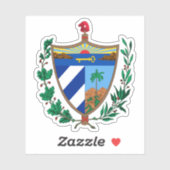 Wappen Kubas Aufkleber (Blatt)