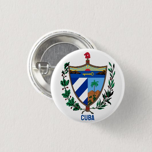 Wappen Kubas Button (Vorne & Hinten)